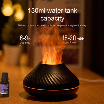 3D RGB Volcano Flame Aroma Diffuser