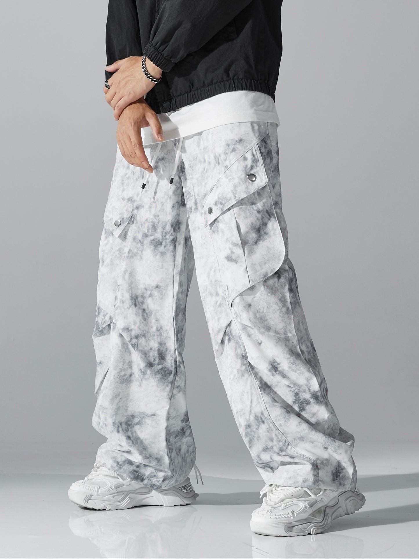 Digital Print Fashion Cargo Pants