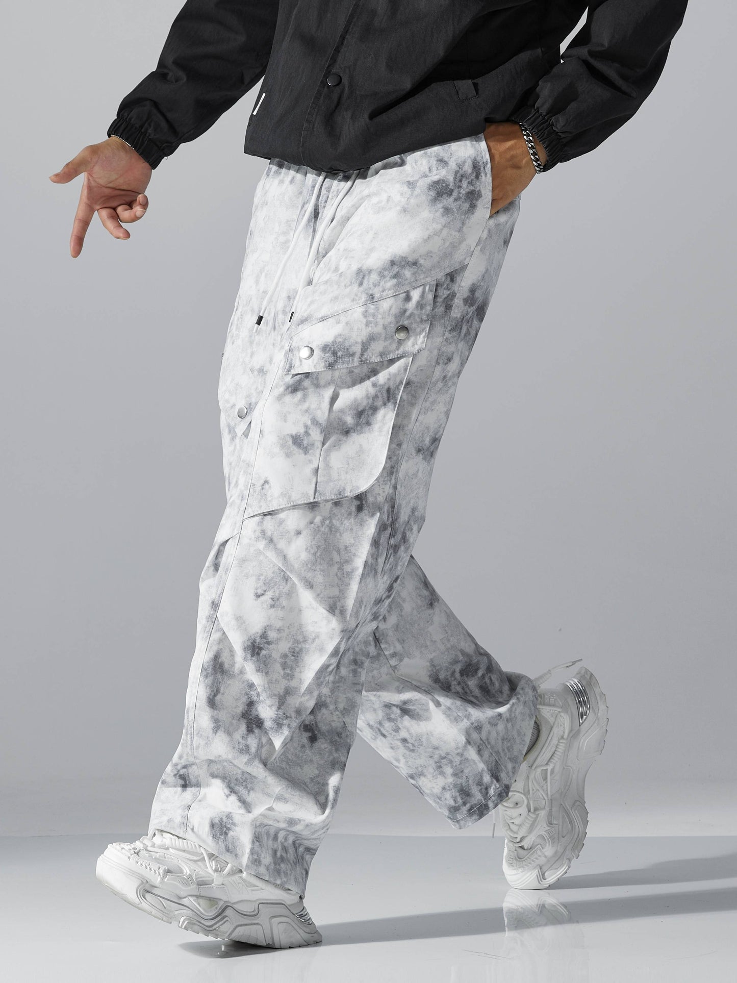 Digital Print Fashion Cargo Pants