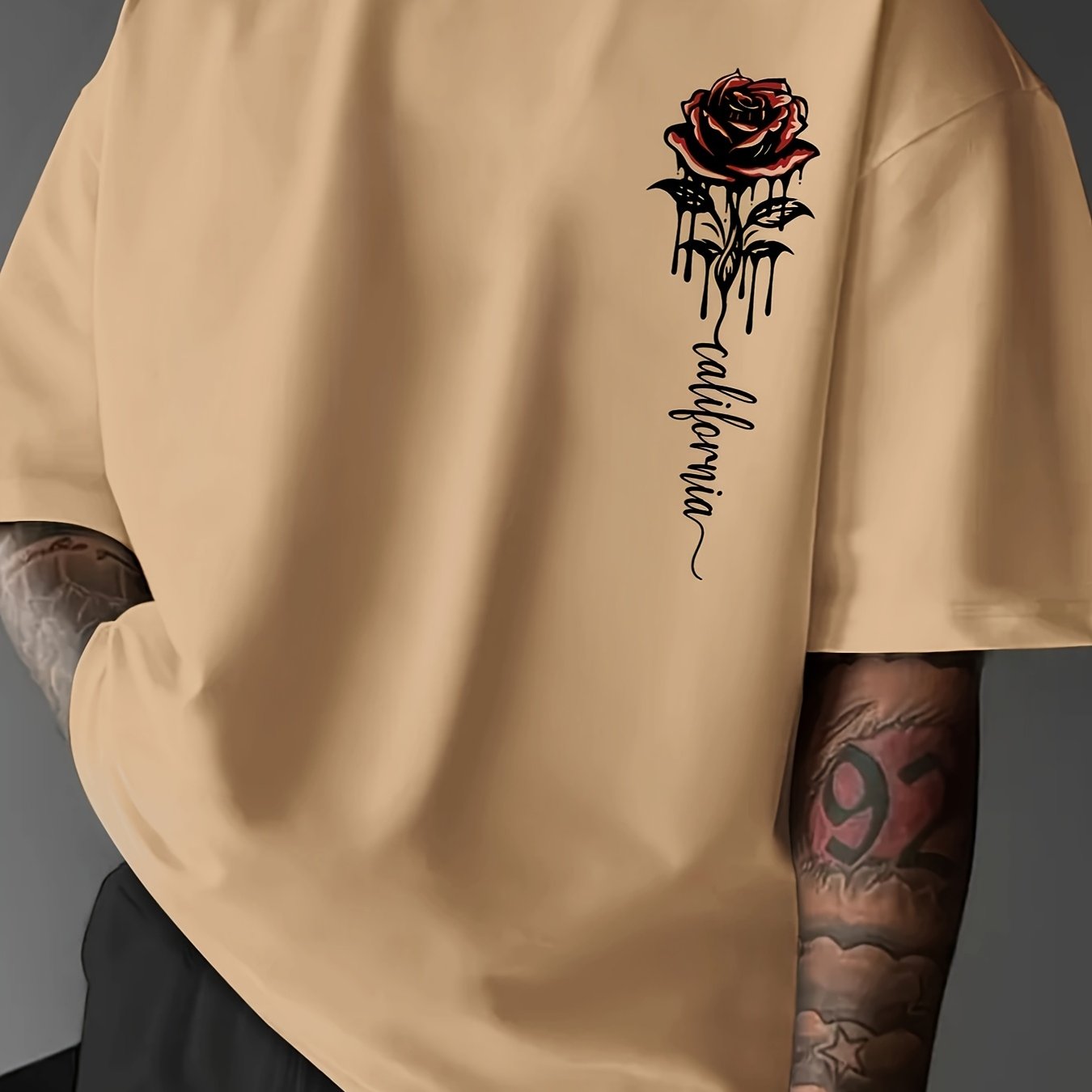 Rose Print T-Shirt