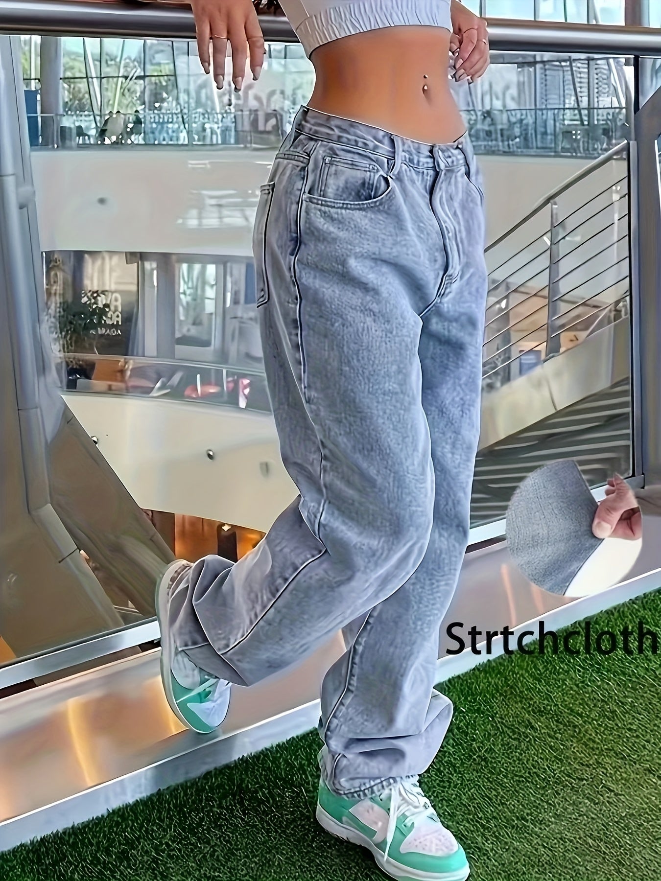 Stylish Stretchy Denim Long Jeans