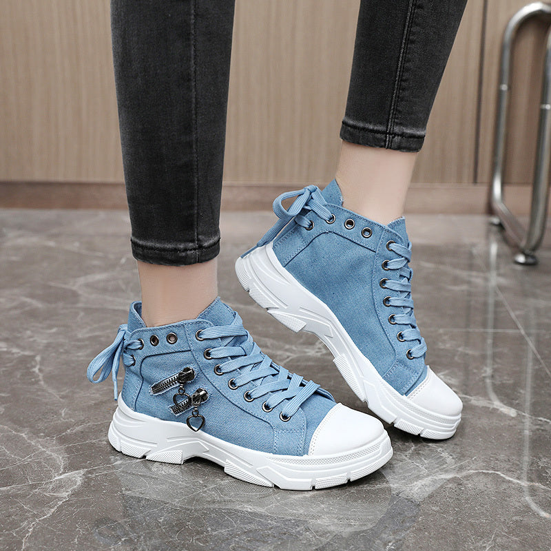 Canvas Platform Sneakers