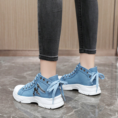 Canvas Platform Sneakers