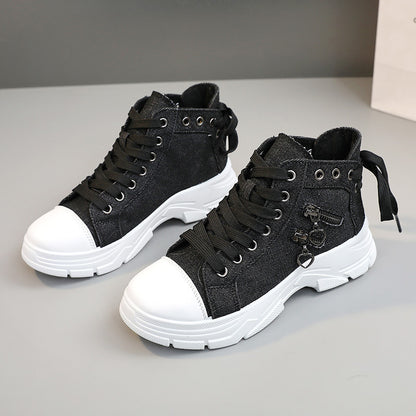 Canvas Platform Sneakers