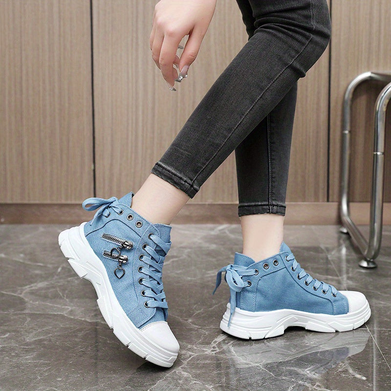 Canvas Platform Sneakers