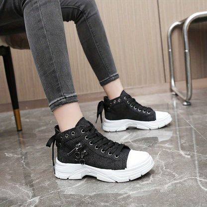 Canvas Platform Sneakers