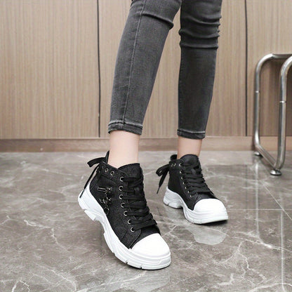 Canvas Platform Sneakers