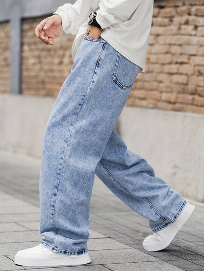 Loose Fit Wide Leg Jeans