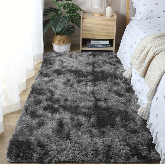 Soft Plush Area Rug Non-Slip Shaggy Tie-Dyed Carpet