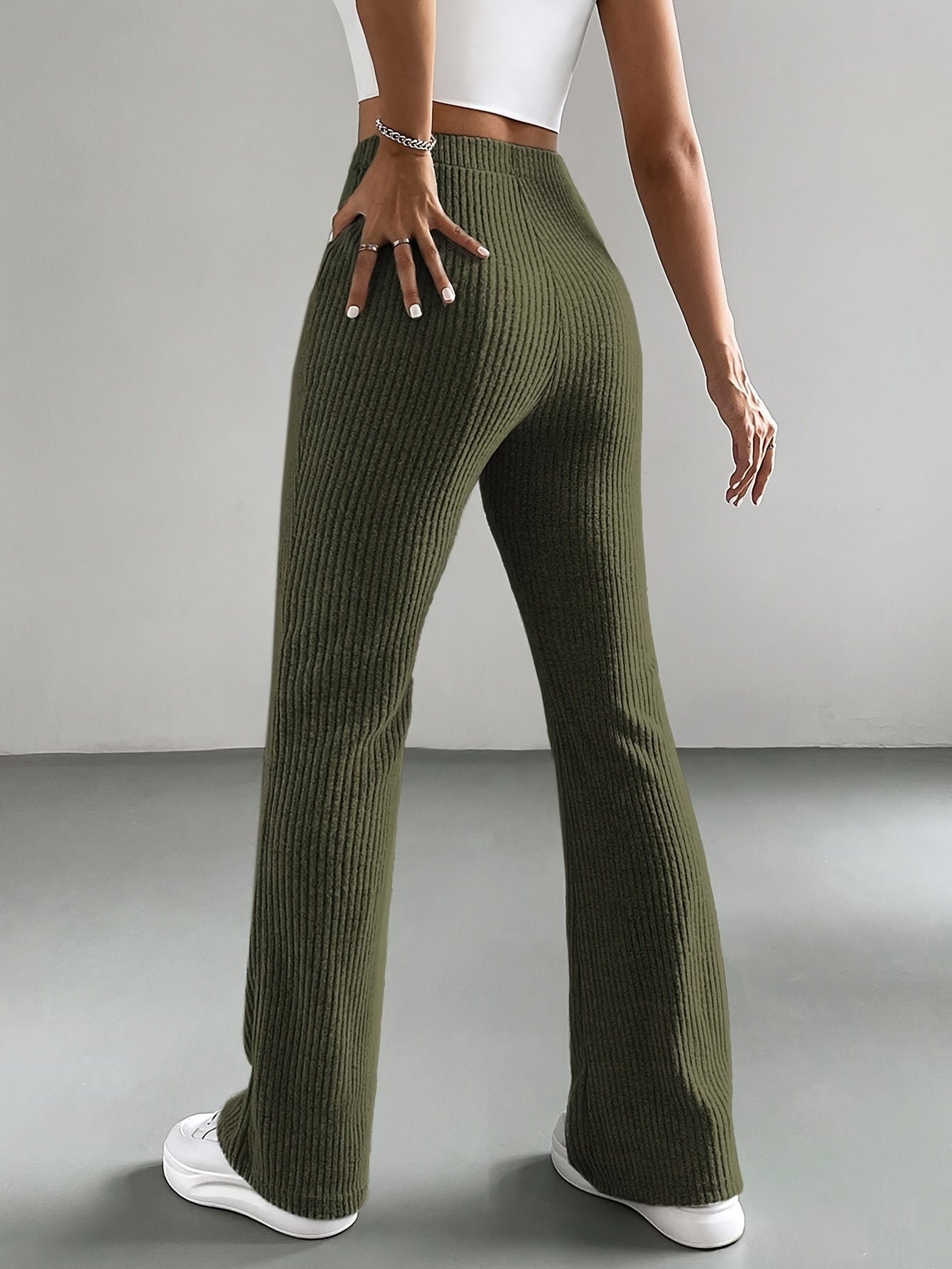 High-Waisted Flared Pants