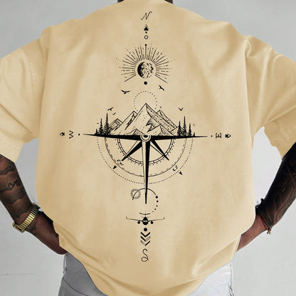 Compass Print T-Shirt