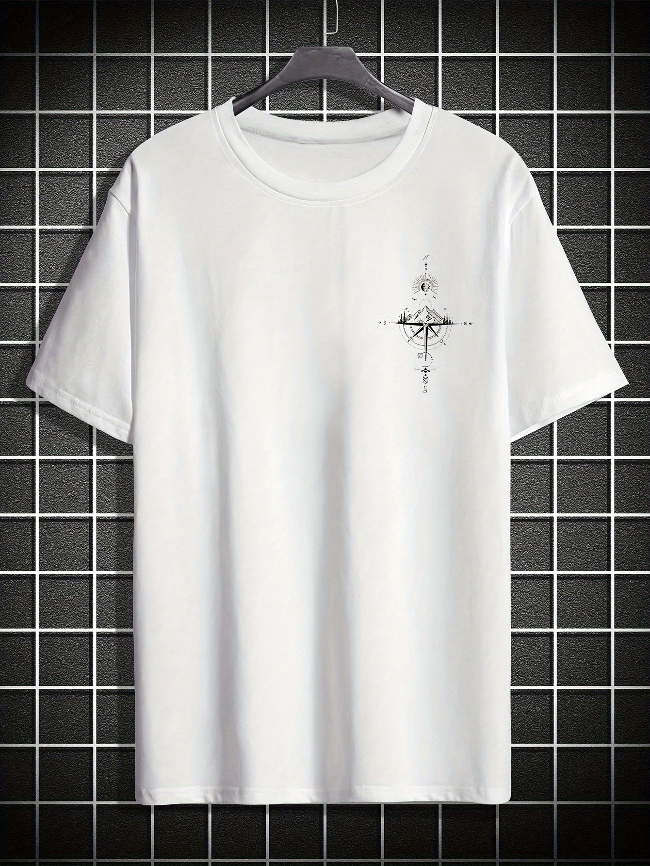 Compass Print T-Shirt