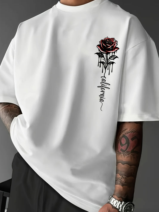 Rose Print T-Shirt