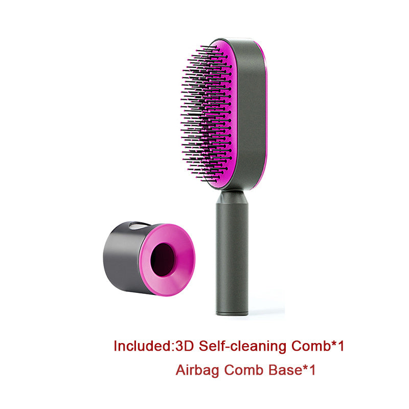 Self-Cleaning Hairbrush