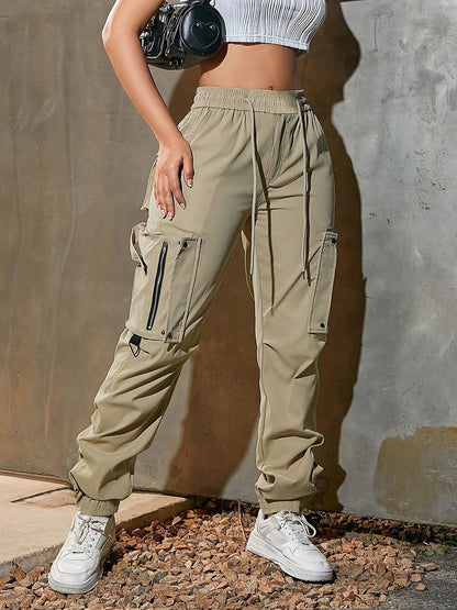 High-Waist Wide-Leg Cargo Pants