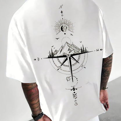 Compass Print T-Shirt