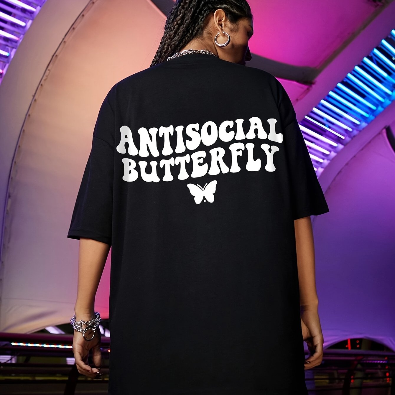 "Anti-Social Butterfly" Graphic Tee