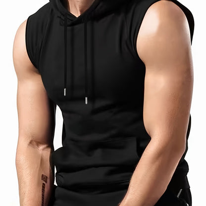 Hooded Sleeveless T-Shirt