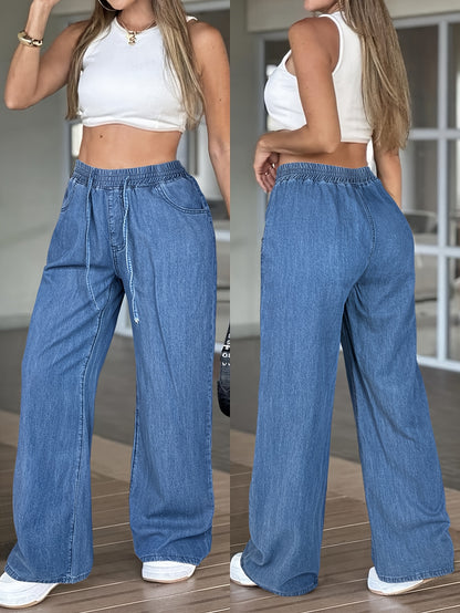 High Waist Straight Leg Jeans