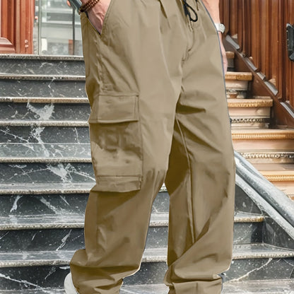 Stylish Solid Color Cargo Pants