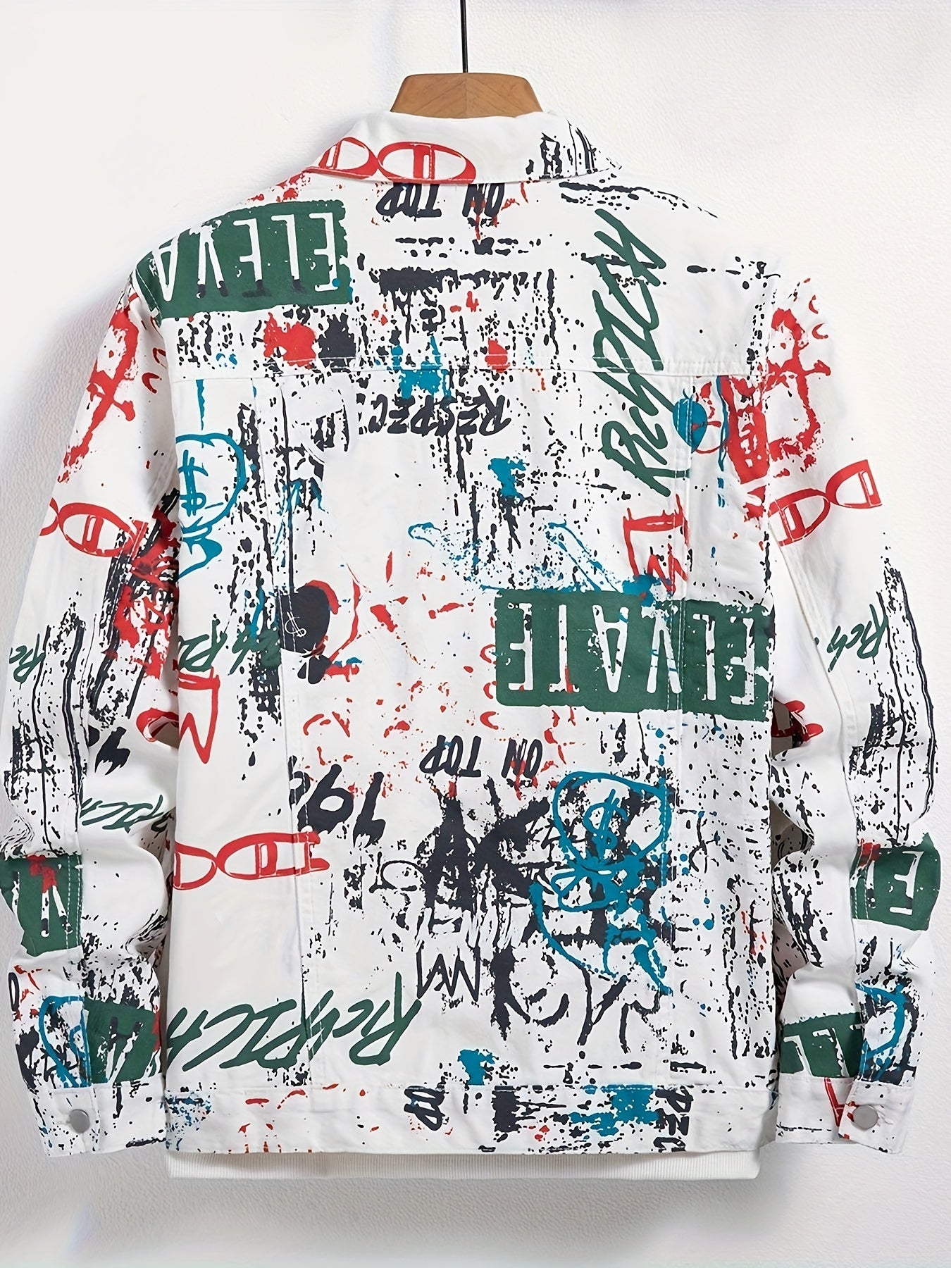 Urban Graffiti-Style Denim Jacket