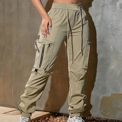 High-Waist Wide-Leg Cargo Pants