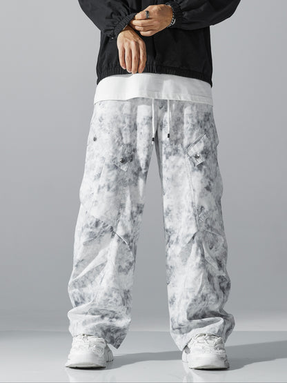 Digital Print Fashion Cargo Pants