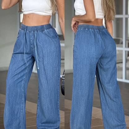 High Waist Straight Leg Jeans