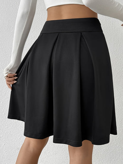 Polyester And Spandex Midi Skirt