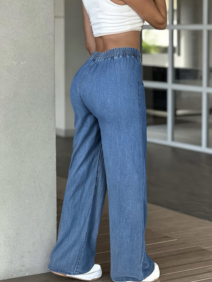 High Waist Straight Leg Jeans