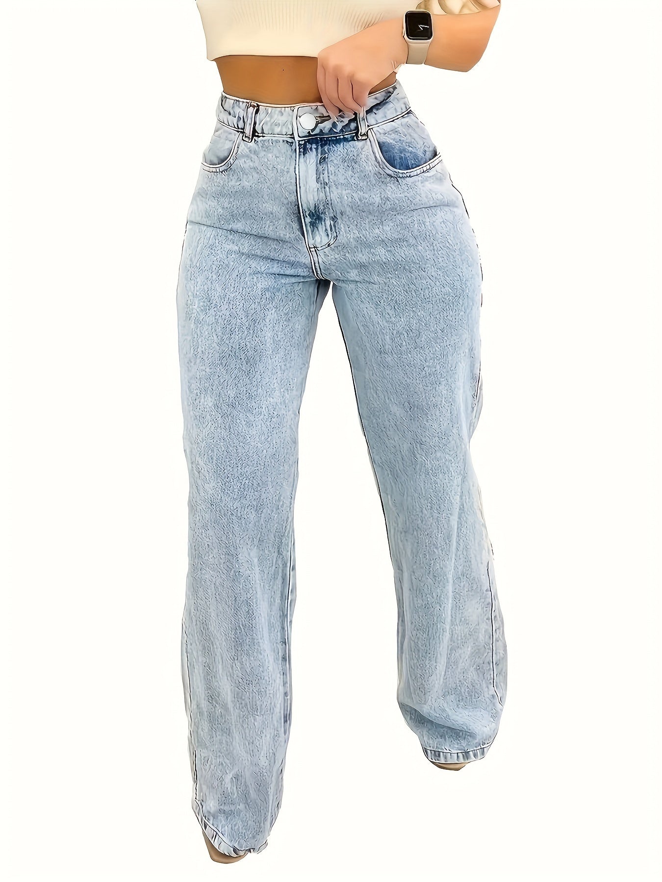 High-Waisted Stretchy Skinny Jeans