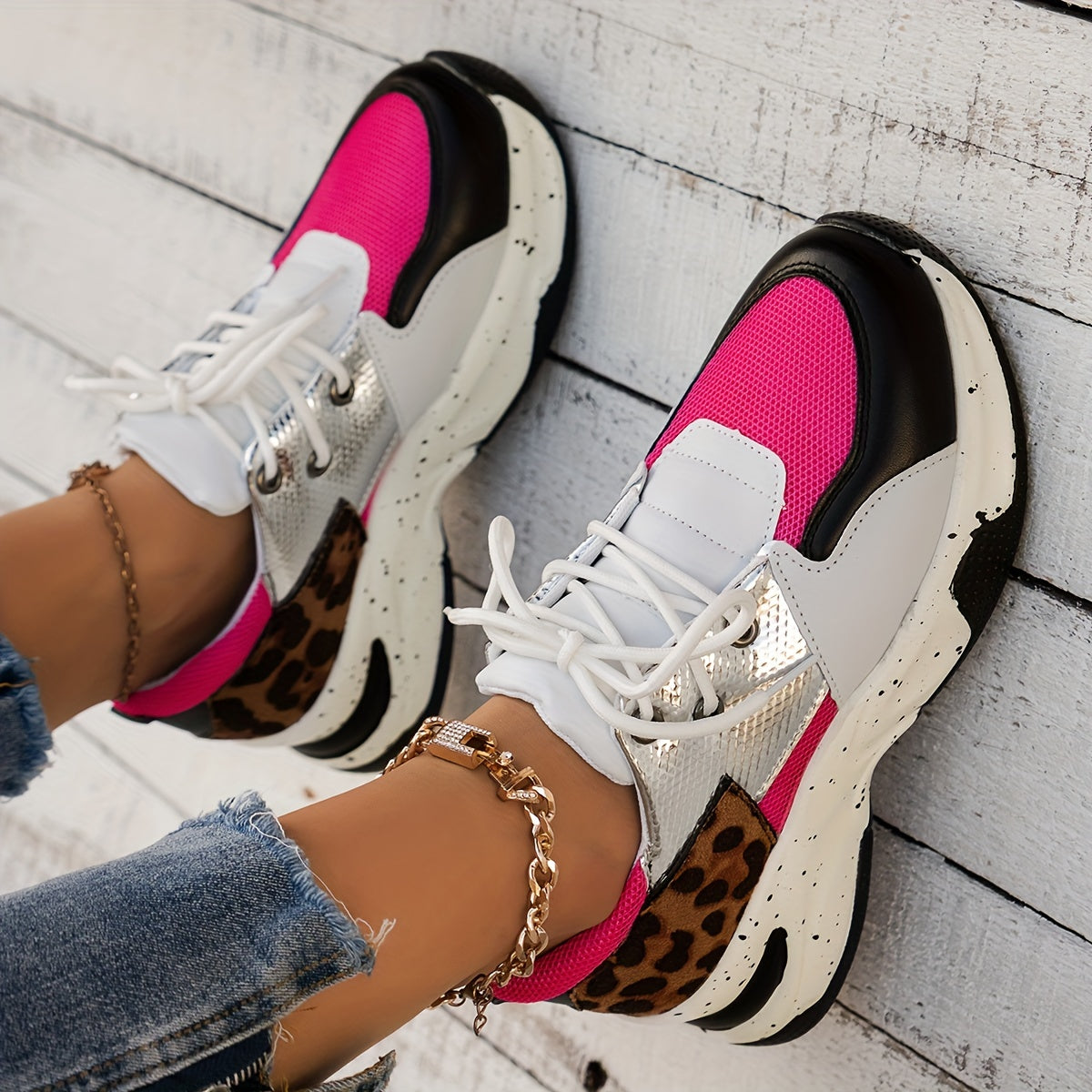 Leopard Print Sneakers