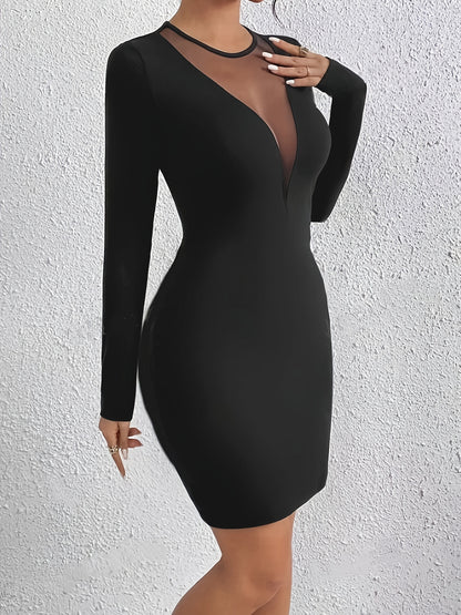 Elegant Bodycon Long Sleeve Dress