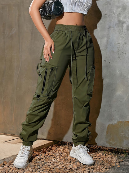 High-Waist Wide-Leg Cargo Pants