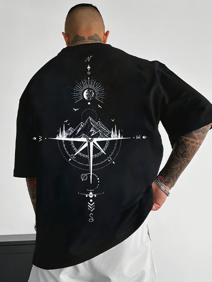 Compass Print T-Shirt