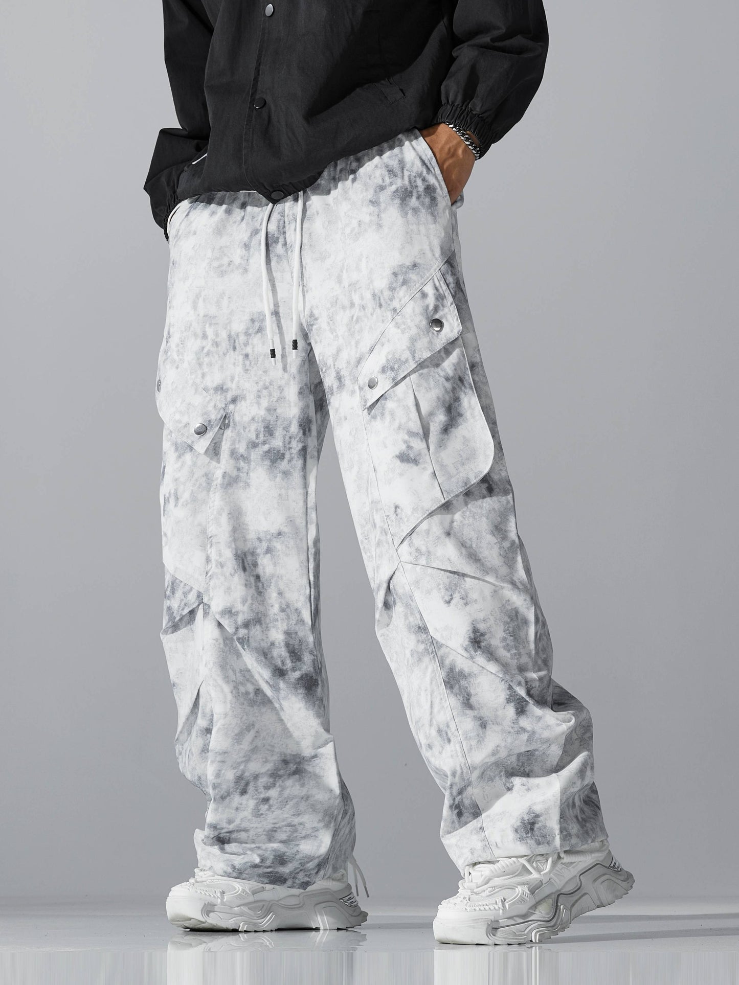 Digital Print Fashion Cargo Pants