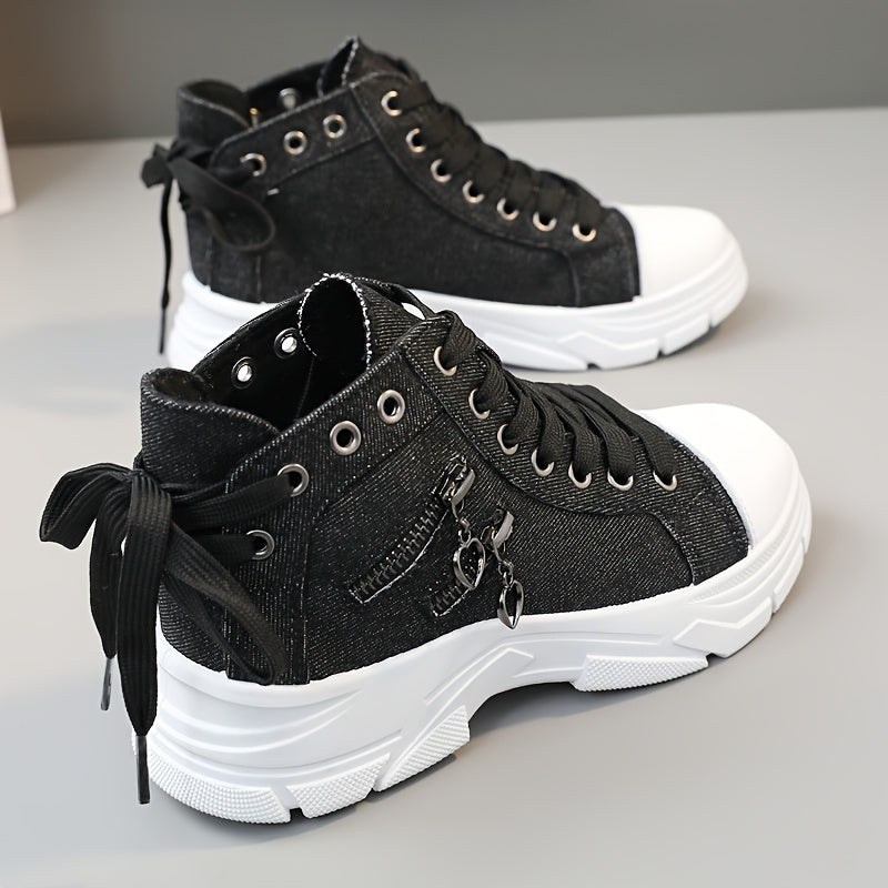 Canvas Platform Sneakers