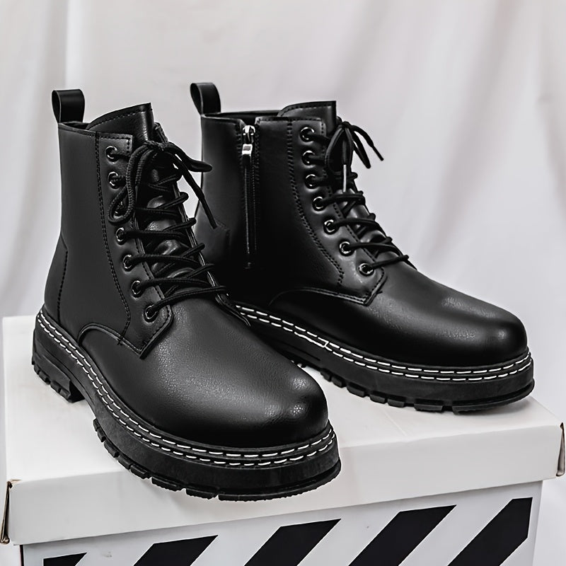 New Style Boots for Men, Trendy Motorcycle Boots.