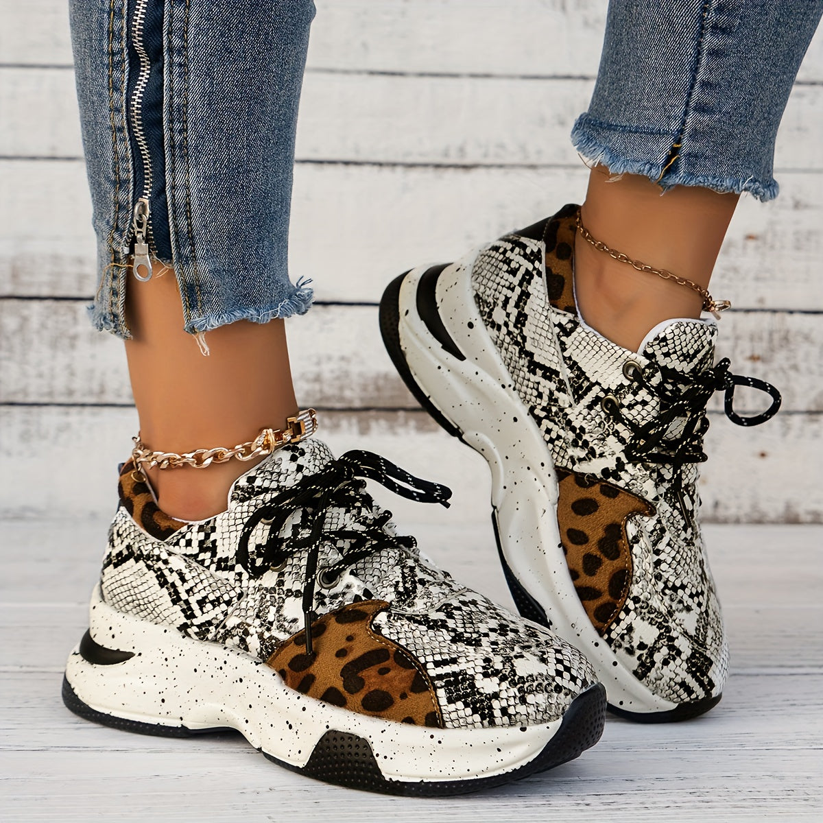 Leopard Print Sneakers