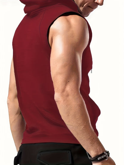 Hooded Sleeveless T-Shirt