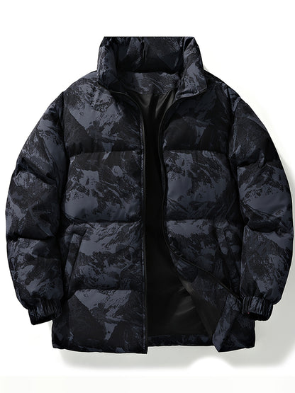 Trendy Camo Hooded Jacket