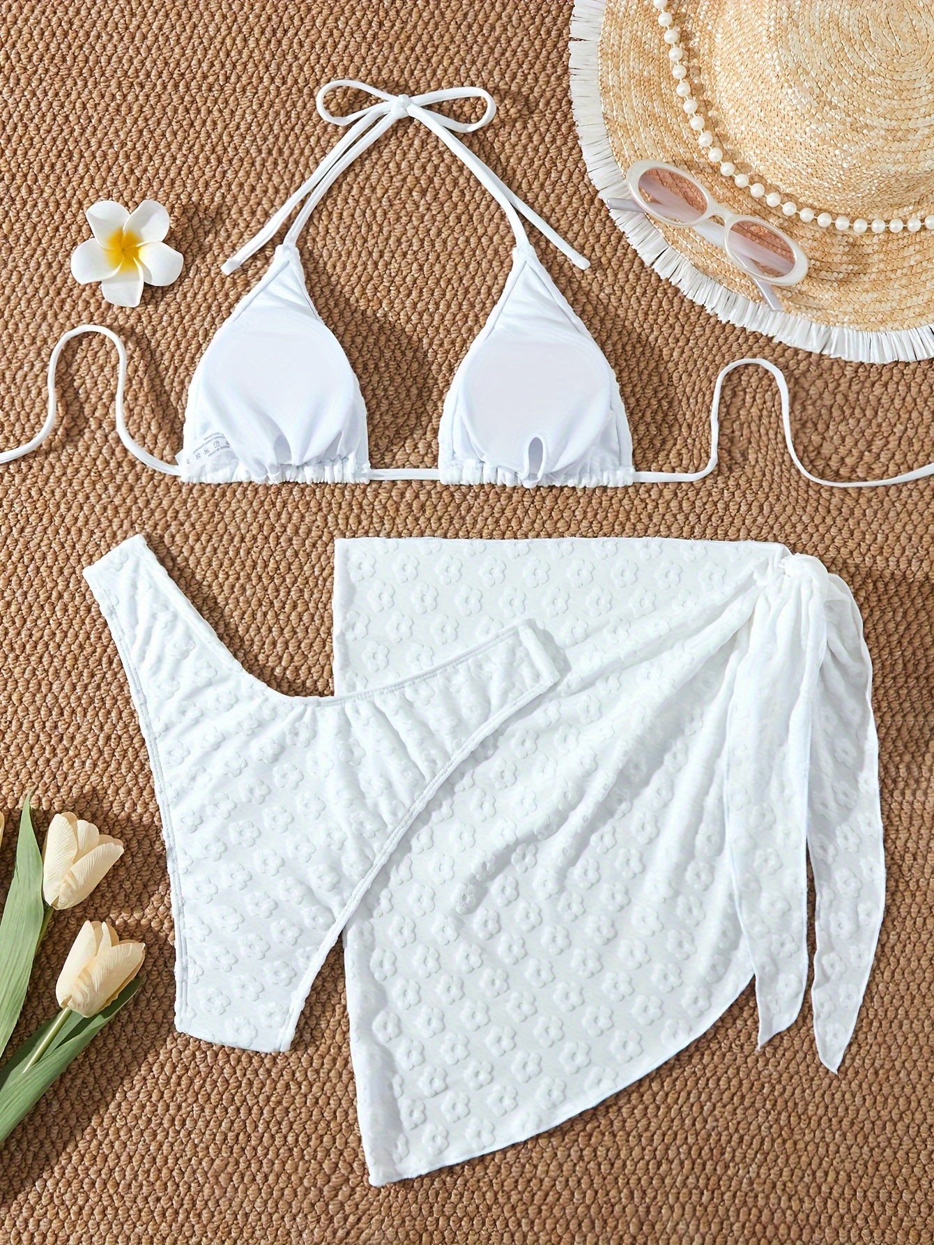 Elegant Floral Bikini Set