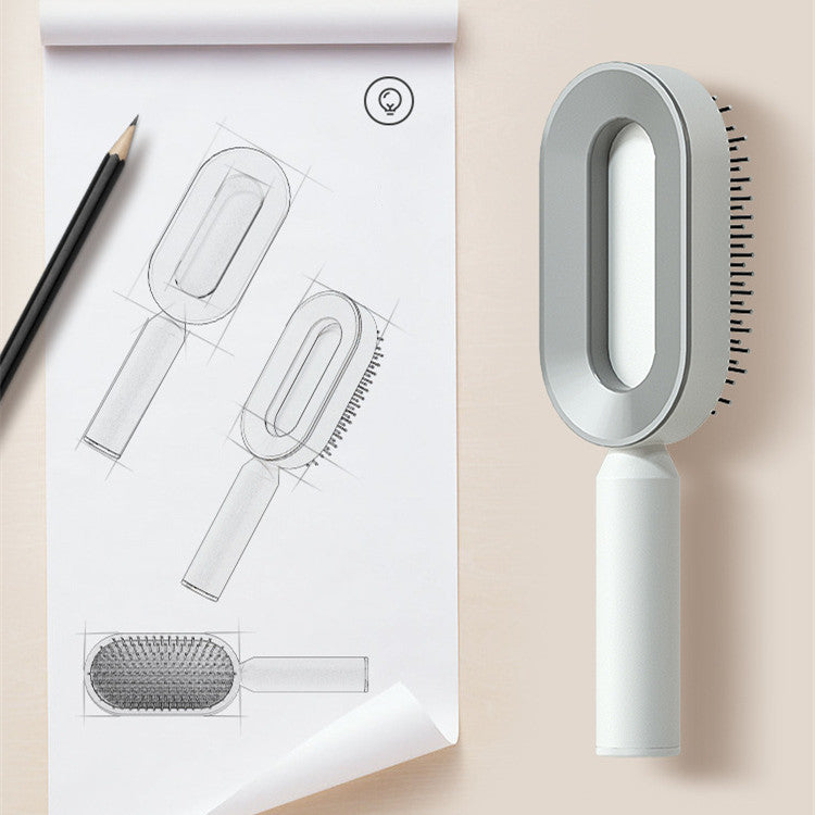 Self-Cleaning Hairbrush