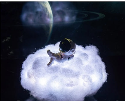 Astronaut Cloud Lamp with Rainbow Effect