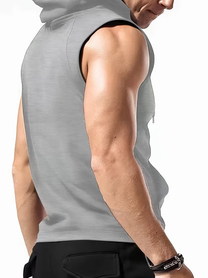 Hooded Sleeveless T-Shirt