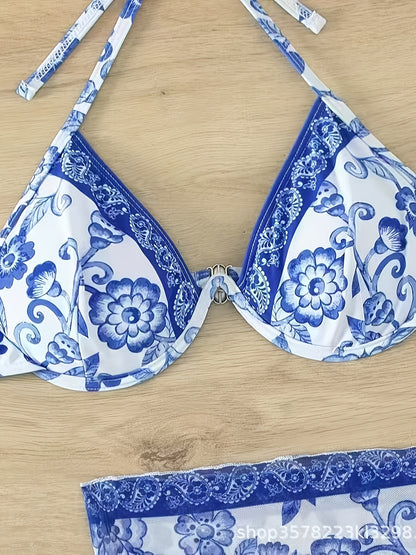 Blue And White Porcelain Patterned