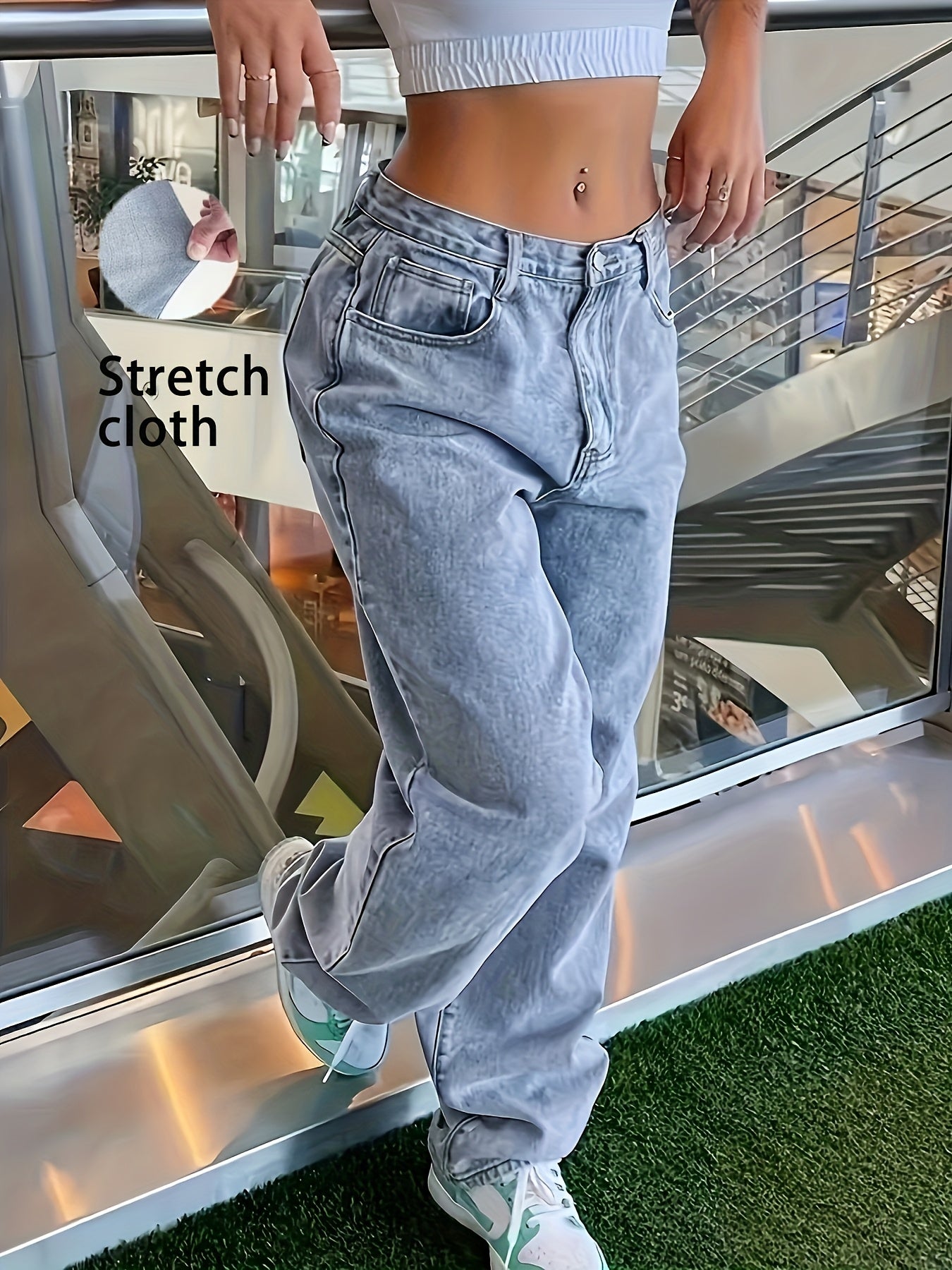 Stylish Stretchy Denim Long Jeans