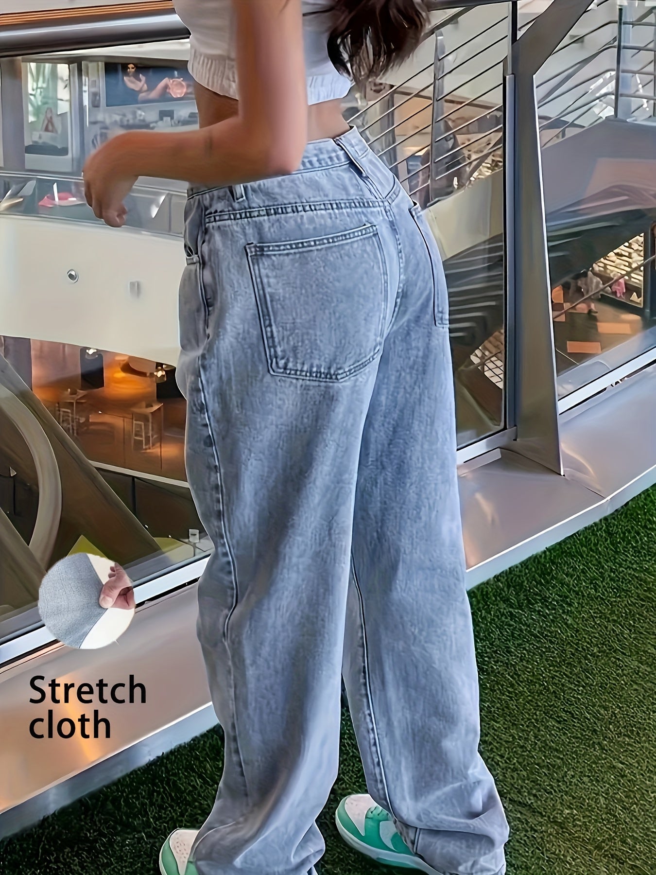 Stylish Stretchy Denim Long Jeans