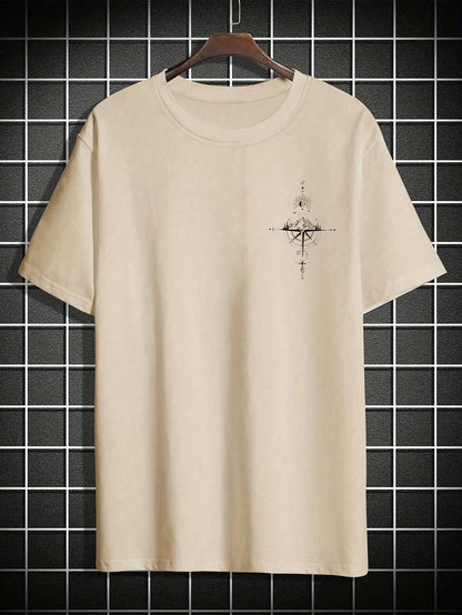 Compass Print T-Shirt