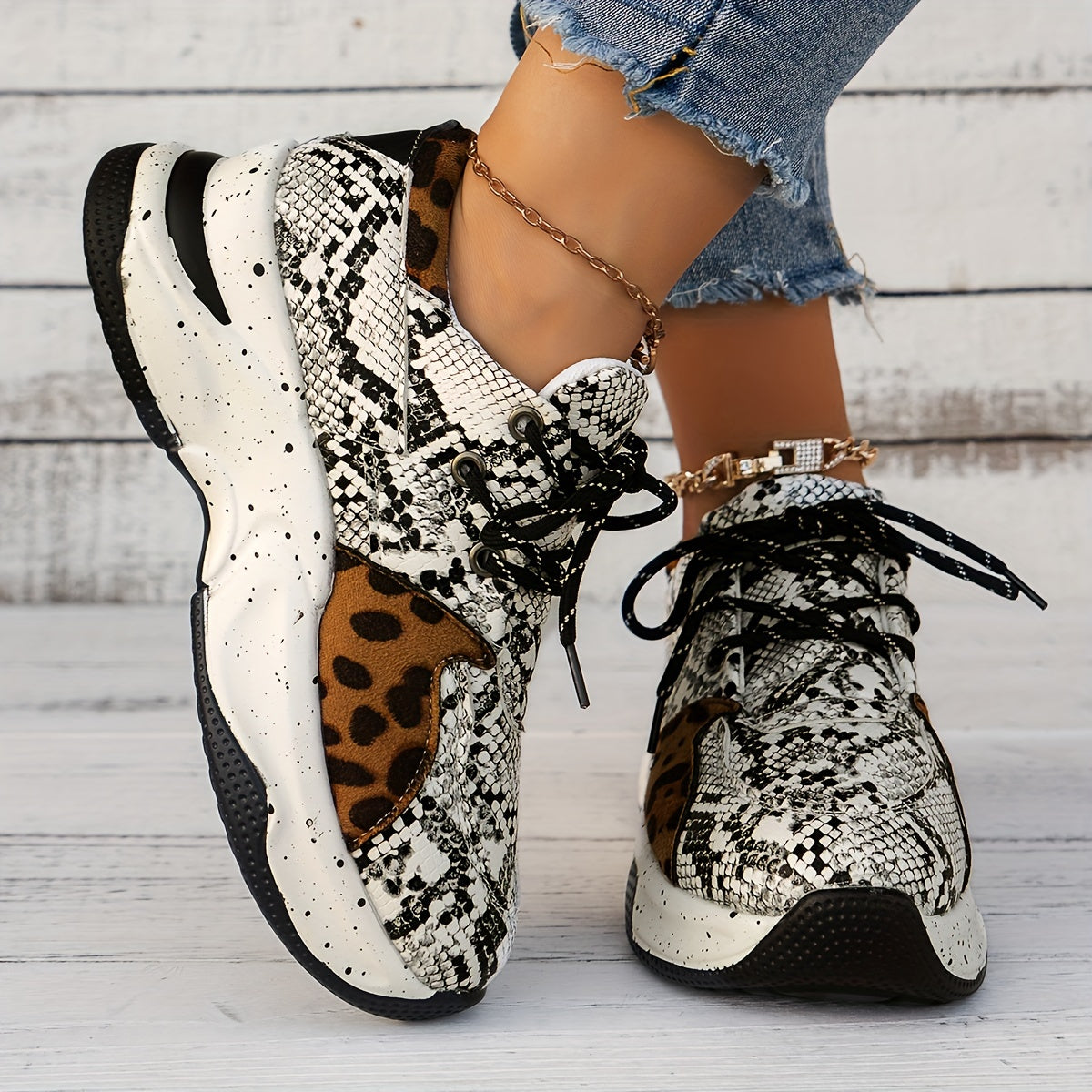 Leopard Print Sneakers